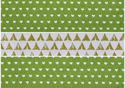 cabas enfant-vert coeurs et vert triangles-référence 04