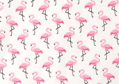 cape de bain rose motif flamants roses référence 19