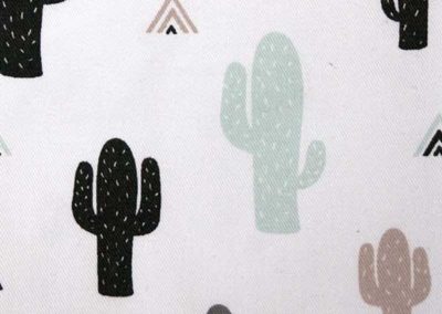 cape de bain vert multicolore motif cactus référence 21