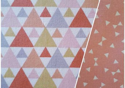saumon triangles multicolores et saumon petits triangles référence 02