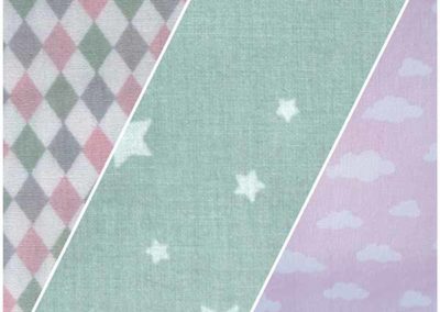 guirlande fanions rose et vert référence 14