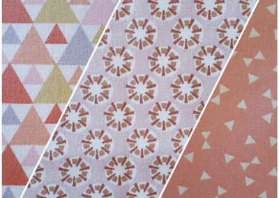 guirlande fanions rose saumon référence 10