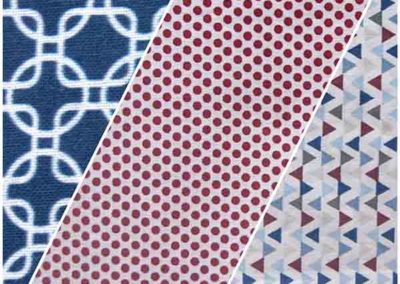 guirlande fanions rouge et marine référence 06