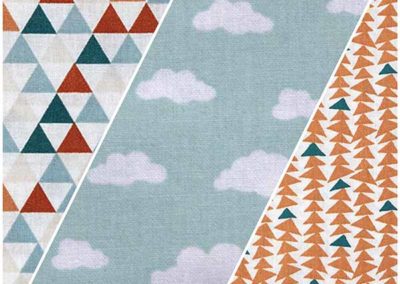 guirlande fanions vert et marron référence 11