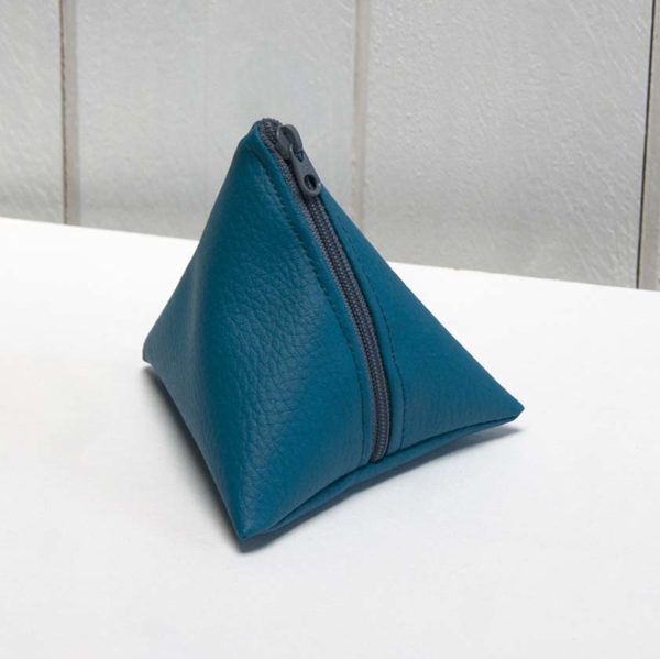 porte-monnaie berlingot bleu canard