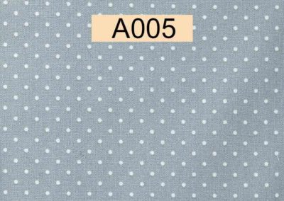 tissu coton gris pois blancs öeko tex référence A005