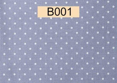 tissu coton violet pois blancs öeko tex référence B001