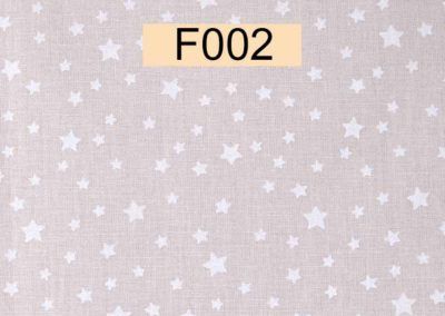 tissu coton beige étoiles blanches öeko tex référence F002