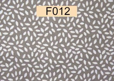 tissu coton beige foncé grains de riz blanches référence F012