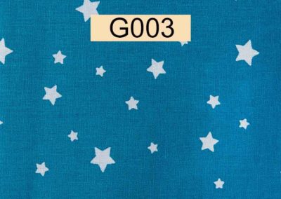 tissu coton vert canard étoiles blanches öeko tex référence G003