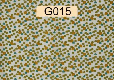 tissu coton blanc emmet multicolores vert öeko tex référence G015