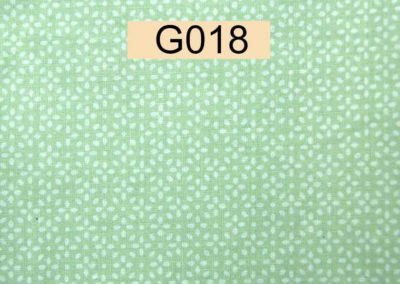 tissu coton vert clair grain de riz blanches référence G018