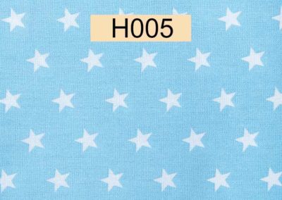 tissu coton bleu ciel étoiles blanches öeko tex référence H005