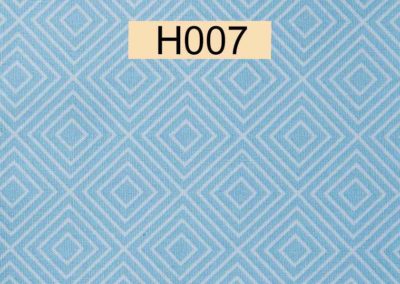 tissu coton bleu ciel losanges blancs öeko tex référence H007