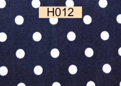 tissu coton bleu marine pois blancs référence H012