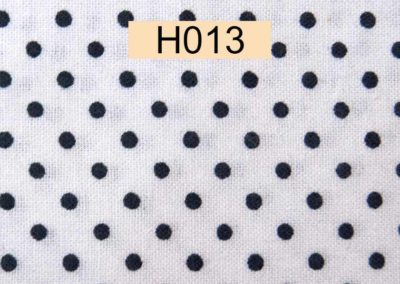 tissu coton blanc pois marine référence H013