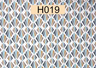 tissu coton payani bleu givré et marine öeko tex référence H019