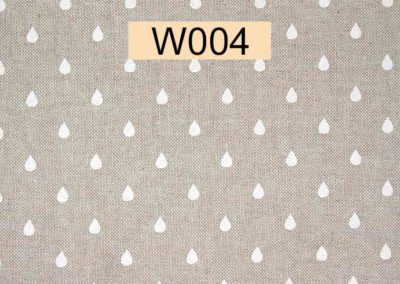 tissu lin gouttes blanches référence W004