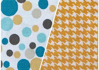 sac à goûter vert multicolore motif ronds référence 10