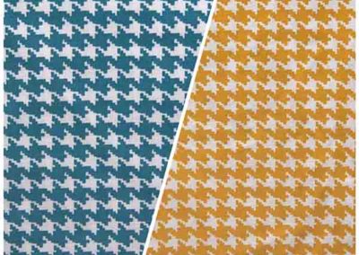 sac à goûter pied de poule canard et pied de poule moutarde référence 12