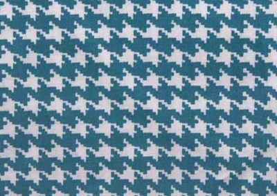 sac à goûter pied de poule bleu canard référence 29