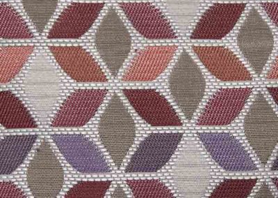 tissu jacquard rose saumon multicolore référence 01