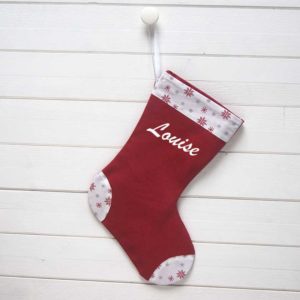 chaussette de Noël personnalisée prénom