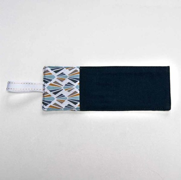 marque page personnalisé bleu/ fleuri marine/ bleu multicolore