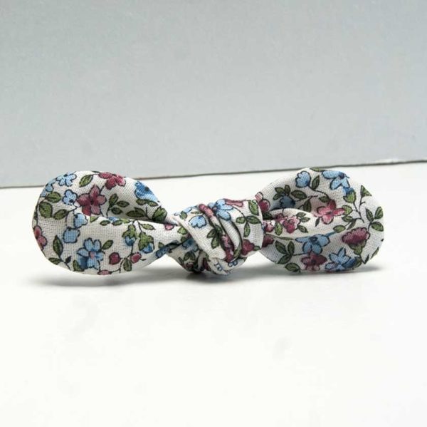 nœud élastique cheveux fleuri multicolore avec élastique