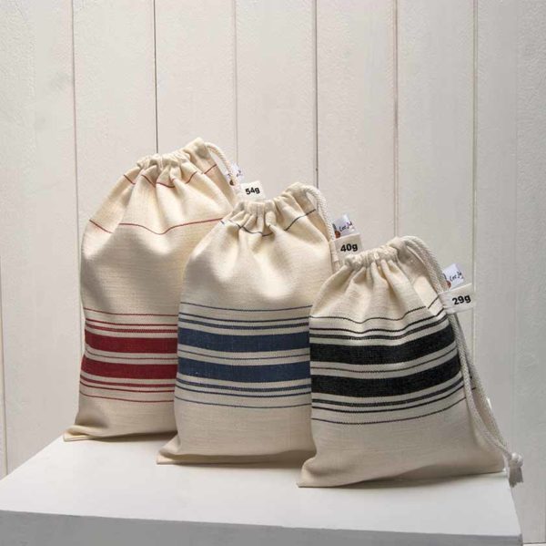 sac à vrac tissu torchon lot de 3 sacs à vrac L+M+S